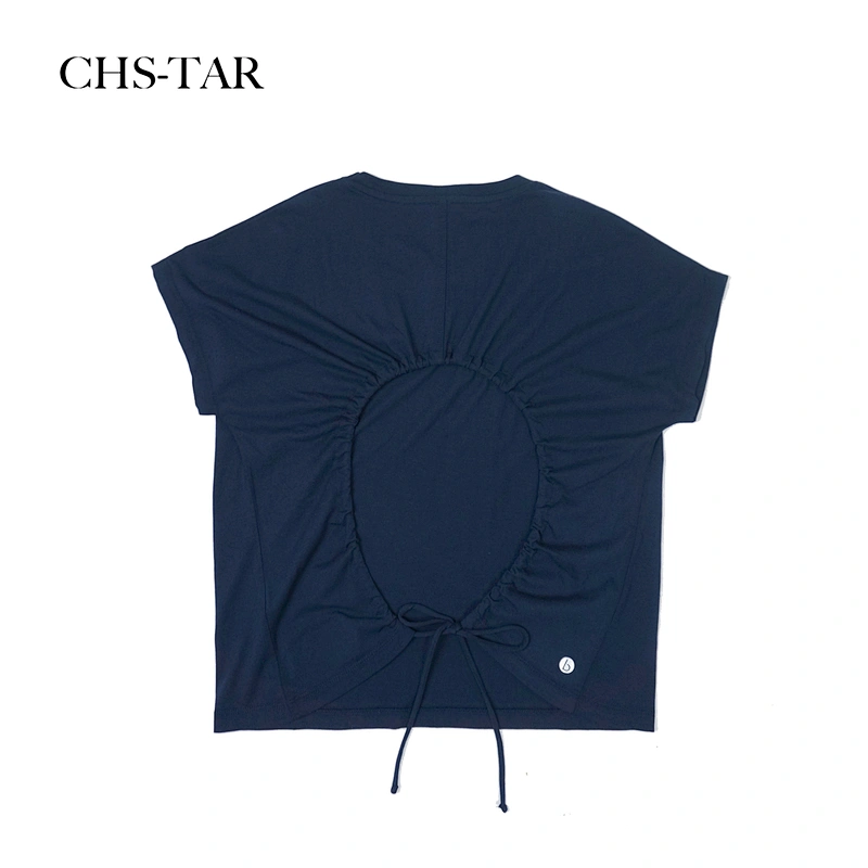 Drop Sleeve Tie Back T Shirt