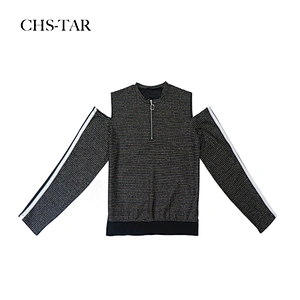 F Cherry Lurex Top