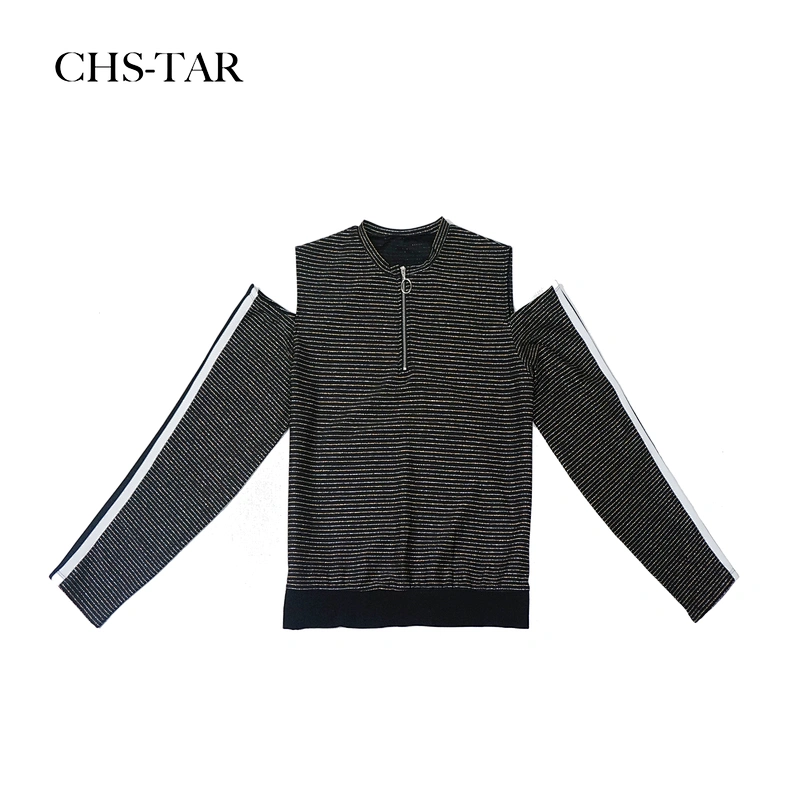 F Cherry Lurex Top