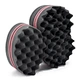 Barber Station Big Holes Barber Hair Brush Sponge Dreads Locking Twist Afro Curl Coil Wave Hair Care Tool