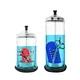 professional hot sale salon sterilization jar barber disinfectant glass bottle sterilizer jar