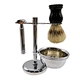 Salon station barber stainless steel butterfly open cut throats razor double edged blade razor safety shaving travel set