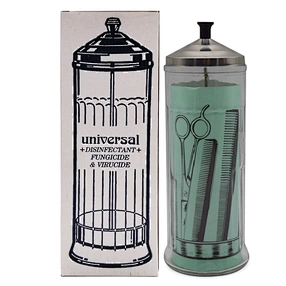 profession Salon Unbreakable Disinfectant Shears Combs Barbicide Disinfecting Jar Scissors Disinfecting Sterilizing Bottle