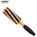 wholesale professional round Anti-static Curly Natural Bristle Wood Handle Hair round brush