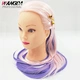 Professional Hairdressing Training Mannequin Practice Head Colorful Hair For Hairdressers Training Model Mannequin Head Long Wig