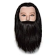 Mannequin head 100% human hair For Hair Salon School Training For Barber Shop Hairdresser