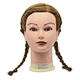 Salon Female Mannequin Head 100 Human Hair Training Head Styling Cosmetology Manikin Head