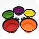 Portable foldable silicone oil baking bowl with black frame outside