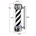 LED Barber Shop Sign Pole Light White Black Stripe Design Salon Wall Hanging Light Lamp Beauty Salon Lamp