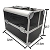 Professional Aluminium alloy Make up Box Makeup Case Beauty Case Cosmetic Bag Multi Tiers Lockable barber tool case