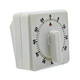 Quality 60 Minutes Barber shop Timer Count Down Alarm Reminder White Square Mechanical Timer Home Baking Tools