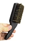 Beard Brush Boar Bristle for Men's Mustache Shaving Comb Face Clean Facial Hair Cleaning Brush Beech