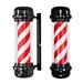 Barber Shop Sign Pole Light LED Light Red  White Stripe Design Salon Wall Hanging Light Lamp