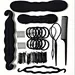 DIY Magic Hair Braider Sponge Donut Bun Fluffy Pads Spiral Hair Twist Hairpins Ponytail Twist Hairstyling Tools Set