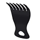 Hot sale barbershop Black double duty oil head styling comb