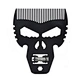 Beard comb Black double duty oil head styling comb