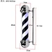 Barber Shop Sign Pole Light Red White Blue Stripe Design Salon Wall Hanging Light Lamp