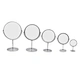 Magnifying Round Mirror Double Sided Free Standing Table-Top Makeup Mirror for Detailed Makeup Magnifying Mirror