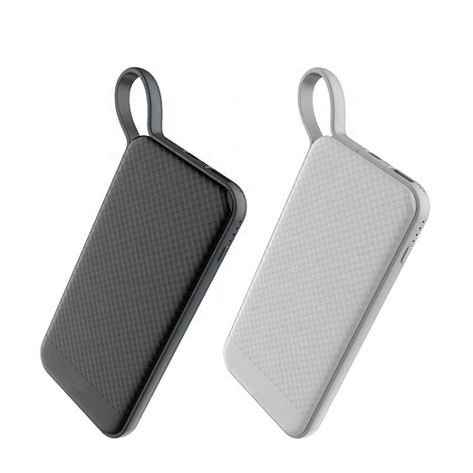 Ultra Thin Portable Charger 6000mAh Built-in Cable Mobile Power External Battery for Mobile Phone Power Bank