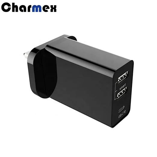 New PD 30W Travel Charger Fast Charge Mobile Tablet PC 3 Port Portable Phone Charger