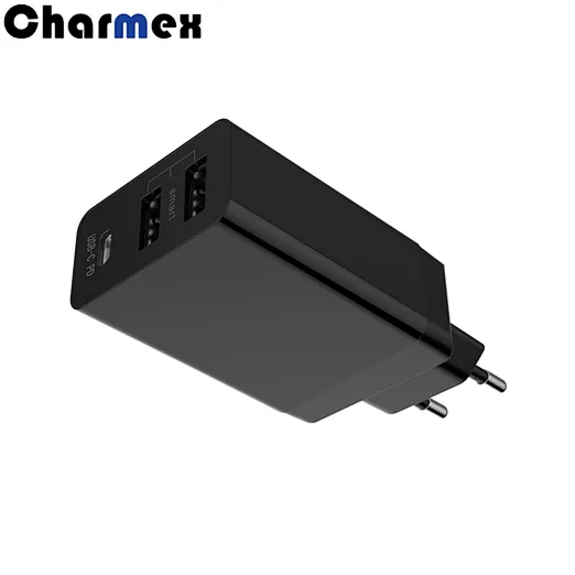 New PD30W Travel Charger Fast Charge Mobile Tablet PC 3 Port Foldable Foot Portable QC Charger
