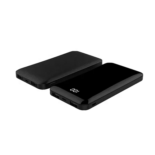 New Products Free Sample High Capacity Dual Output Interface Li-polymer Battery Slim 10000mah Power Bank