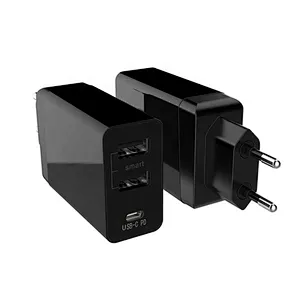 New PD30W Travel Charger Fast Charge Mobile Tablet PC 3 Port Foldable Foot Portable QC Charger