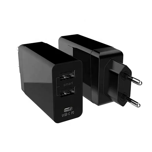 New PD30W Travel Charger Fast Charge Mobile Tablet PC 3 Port Foldable Foot Portable QC Charger