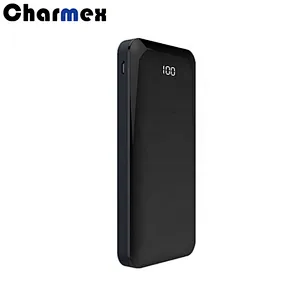 New Products Free Sample High Capacity Dual Output Interface Li-polymer Battery Slim 10000mah Power Bank