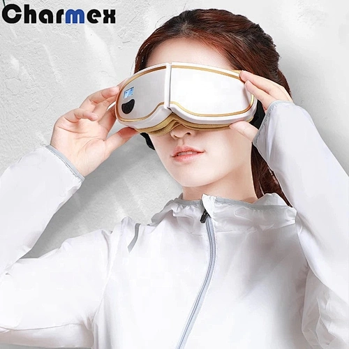 Charmex Hot Sale Intelligent Rechargeable Music Vibrating Heating Eye Massage Device With Air Pressure