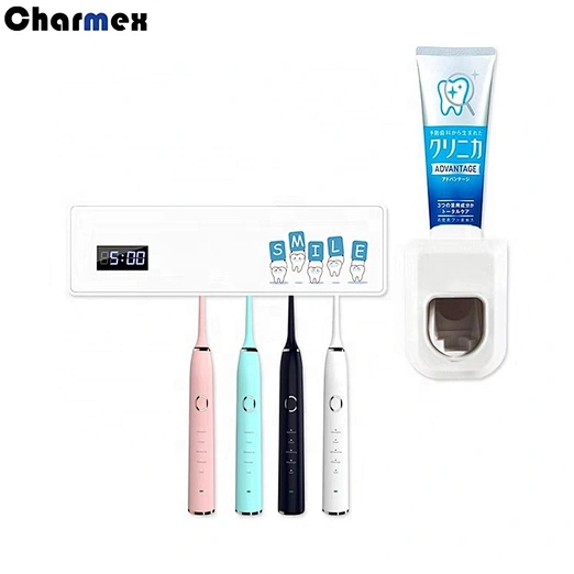 Charmex Mult-function Dispenser Ultraviolet Toothbrush Sterilizer Automatic Squeezer Machine Toothpaste Dispenser