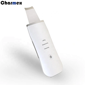 Charmex Rechargeable Facial Beauty Machine Instrument Dead Skin Cleaner Shovel Peeling Tool Ultrasonic Cleaner
