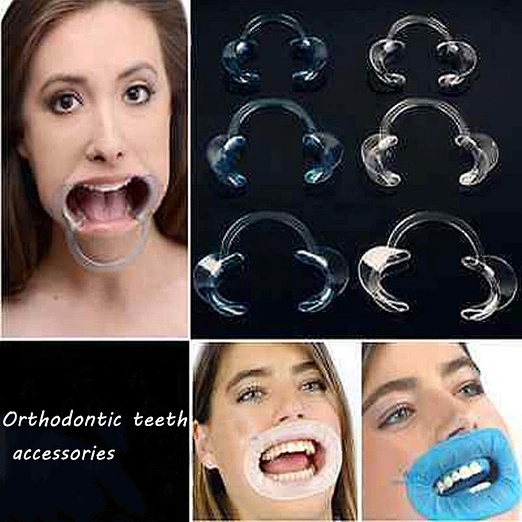 Charmex New Teeth Rubber Cheek Retractor Disposable Cleaning Portable Light Dental