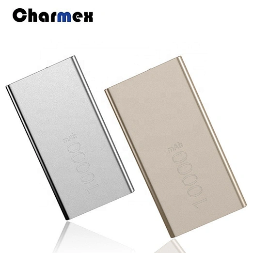 Charmex Ultra-thin Aluminum Mobile Power  Charging Power Supply 10000 mah portable charging bank