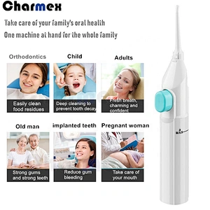 Charmex Strong Power Dental Floss Water Jet Pick for Oral Care Ozone oral irrigator Water Floss