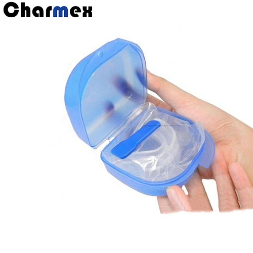 Charmex Wholesale Clear Dental Crown Box Plastic Membrane Retainer Case Plastic Dental Denture Box