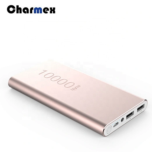 Ultra-thin Aluminum Mobile Power Mobile Phone Charging Power Supply 10000MmAh Aluminum Alloy Power Bank
