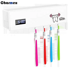 Charmex New Design Smart Induction Anti-Bacteria UV Light Disinfectant Sterilizer Oral Box Holder Dental Care Toothbrush Cleaner