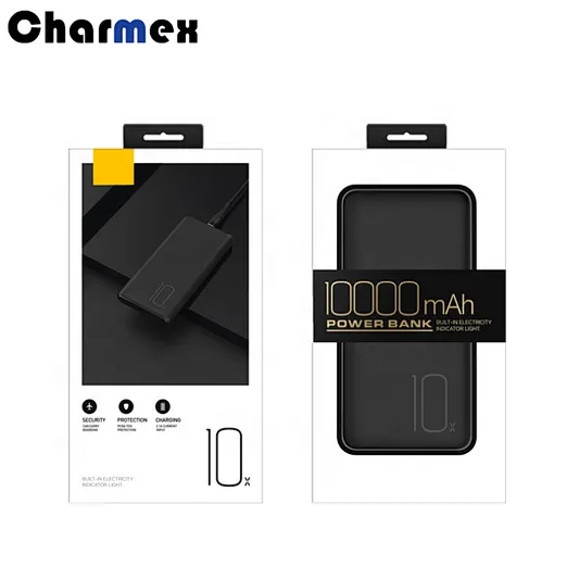 Charmex Power Bank 10000 mah Ultra-thin Portable Compact Cute Mobile Power Bank 10000mah Universal