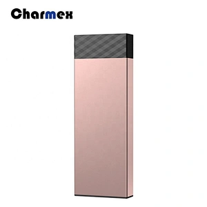 High-end Aluminum Alloy Ultra-thin Polymer Mobile Power Supply  Portable Mini Power bank 5000mah
