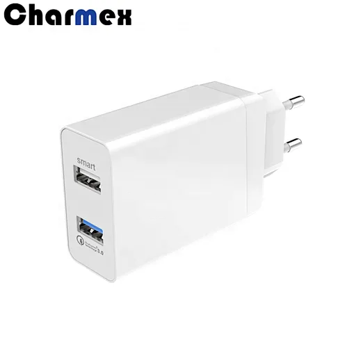 Factory Direct Sales 30W 3USB QC3.0 Wall-Mounted Dual Port Travel usb Charger