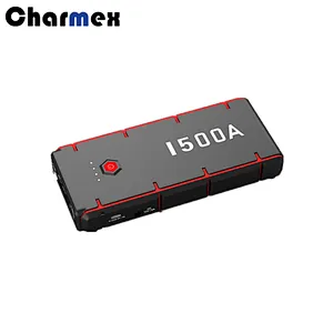 1500A Peak 16000mAh Car Battery Charger Jump Starter (up to 6L Gas or 4L Diesel Engine), Phone Charger with USB Ports, DC Output