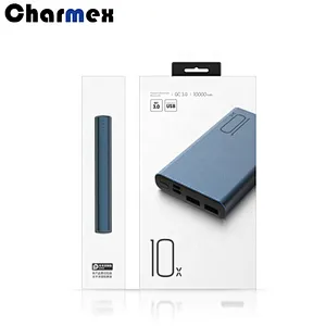 Charmex Portable Aluminum Alloy Mini Power Bank Hight Capacity 10000mAh Power Bank For iPhone