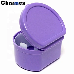 Charmex Teeth whitening plastic round denture teeth tooth storage retainer case box