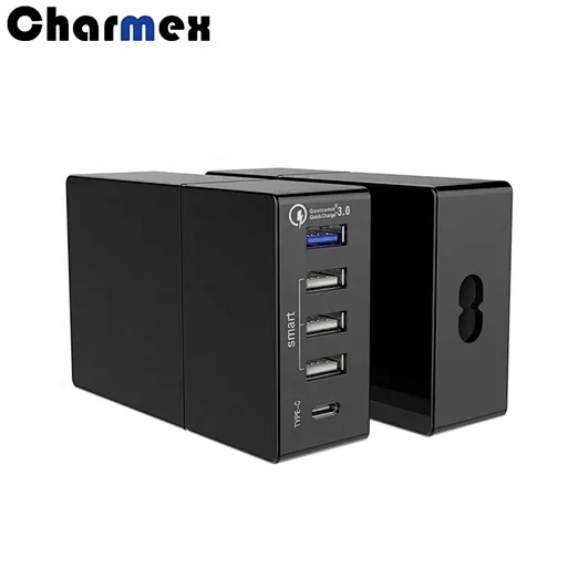 Charmex 52W QC3.0 Certification Mobile Phone Computer Universal 5 port Desktop Charger