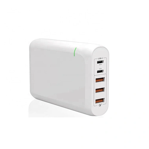 2019 New 100W TYPE-C 60W*1 & TYPE-C 18W*1+QC3.0*3 QC4+ Wall Charger  Support qc4+ charger