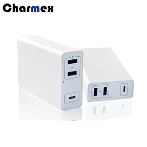 Charmex New Universal Travel Adapter 60W QC4+ Charger Support QC4+/QC4/QC3.0 Charger