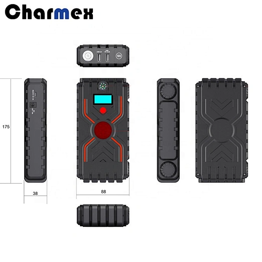 Charmex Hot Product Car Jump Starter 12V 1000A 10400mAh Power Bank Jump Start