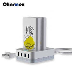 Charmex New Portable Power Station 1*2 Mobile Power 10000mah Power Bank Charging Station