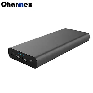 Ultra Slim Power Bank 3 patterns available 2 usb port smartphone charger Charmex power bank 26800mah